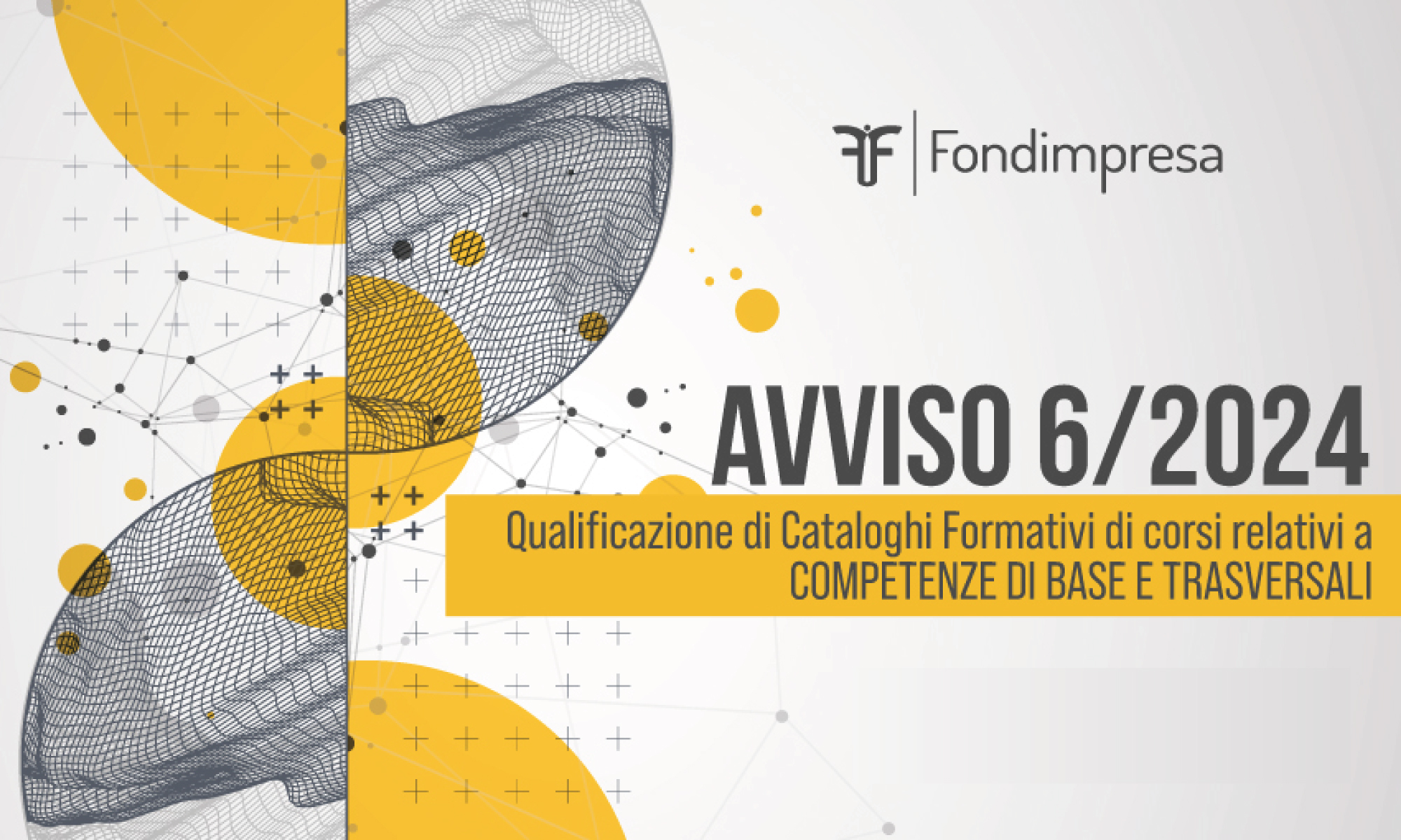 Avviso 6/2024 - Qualificazione di Cataloghi formativi di corsi relativi a competenze di base e trasversali